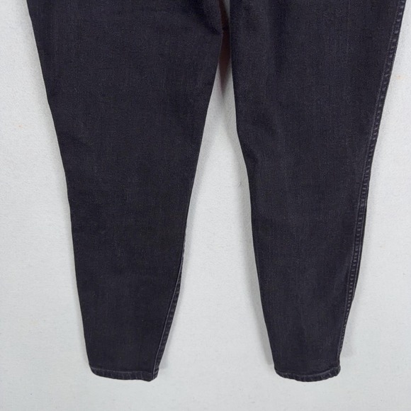 Spanx Jeans Womens Medium Petite Washed Blacm Skinny Pull On Stretch Jegging - Picture 8 of 15